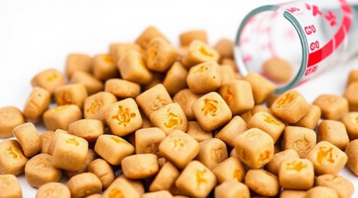 Close-up of Royal Canin Gastrointestinal dog food showing high-quality ingredients