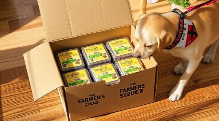 The Farmer's Dog delivery box with fresh meals