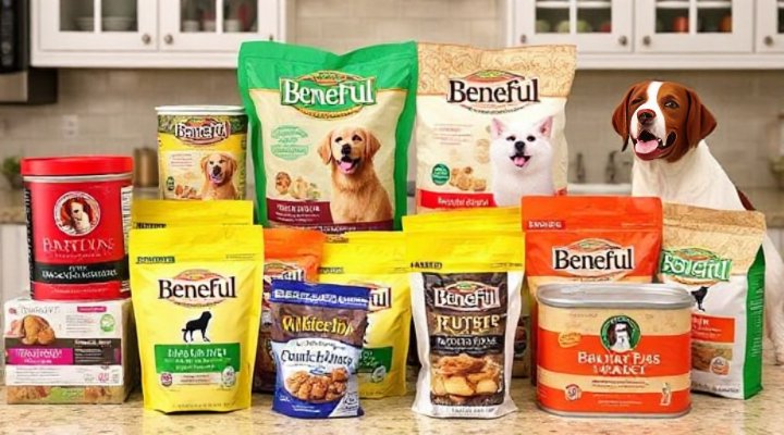 Range of Beneful dog food products